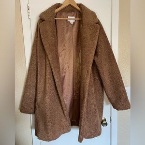 Cozy Brown Teddy Coat